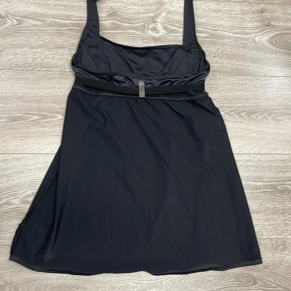 Lands’ End Black Swim Dress Underwire Halter Top Coverup Tankini Swimsuit 8P - Picture 15 of 15